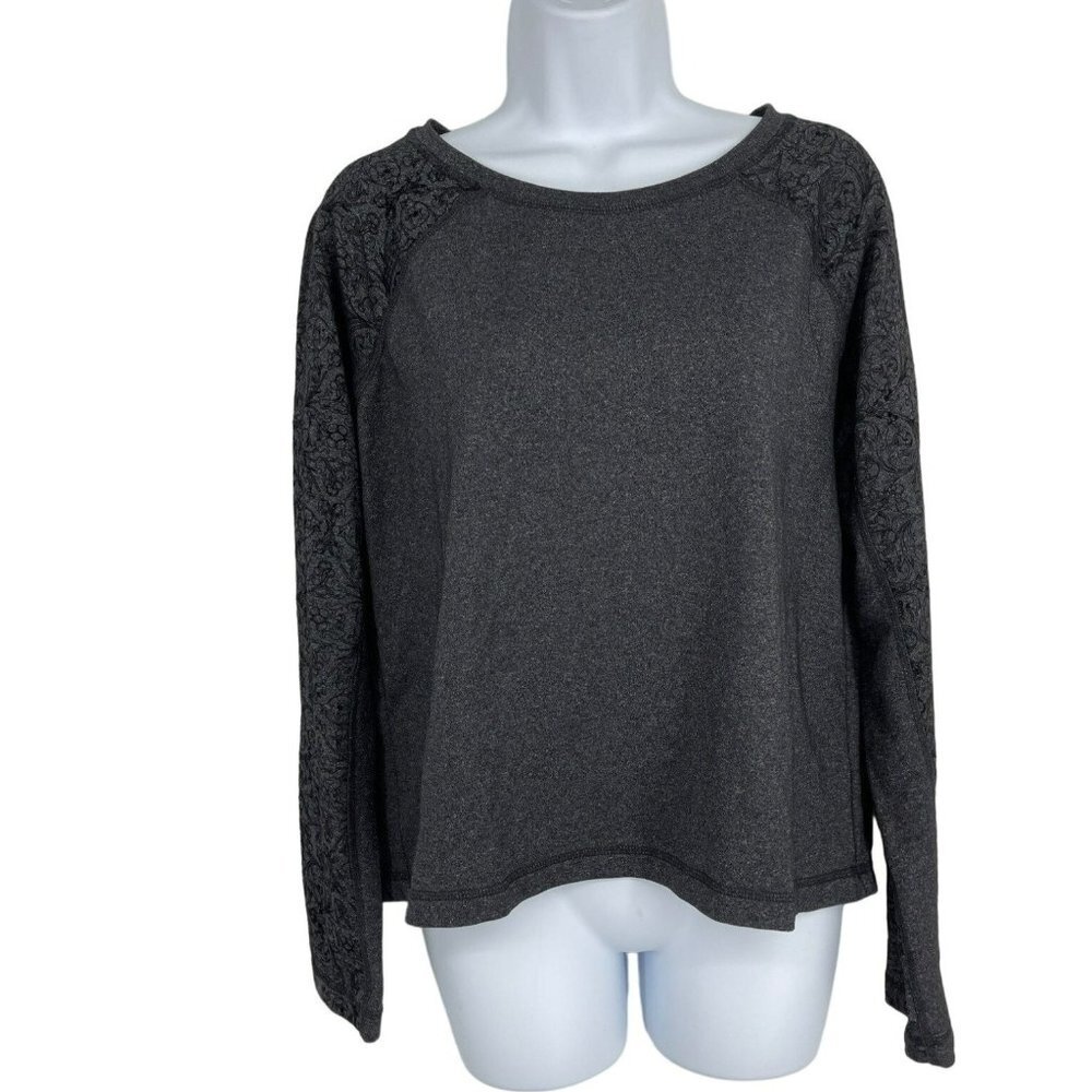 CALIA Carrie Underwood Womens Limited Edition Onyx Velvet Raglan Sweatshirt Sz M